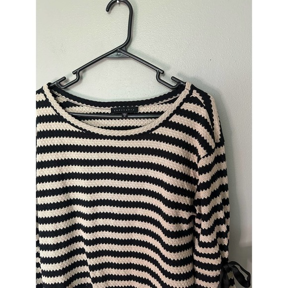 Sanctuary Tierney Stripe Tie-Sleeve Sweatshirt women’s size M - Picture 4 of 8